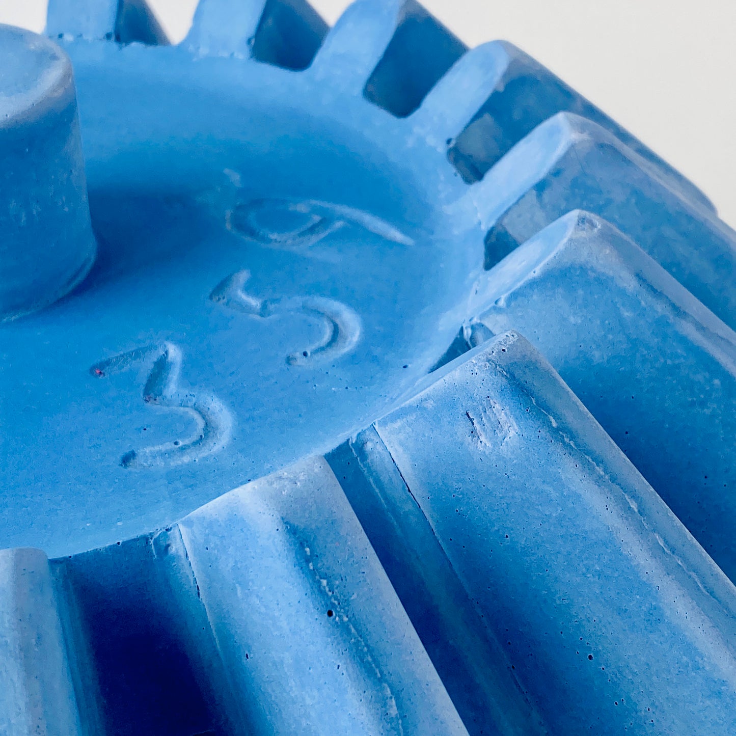 Blue Bevel Gear 14” Diameter x 6” Height