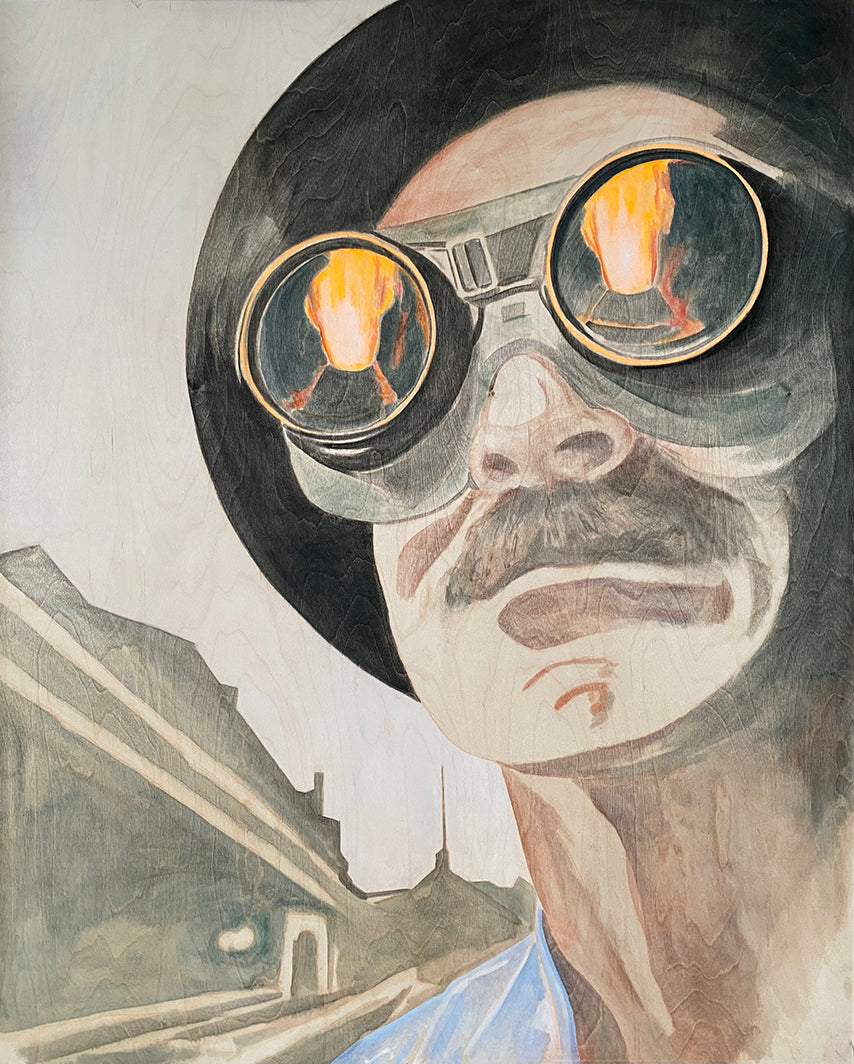 Bessemer Reflections: Steel Your Face 22 x 17 inches