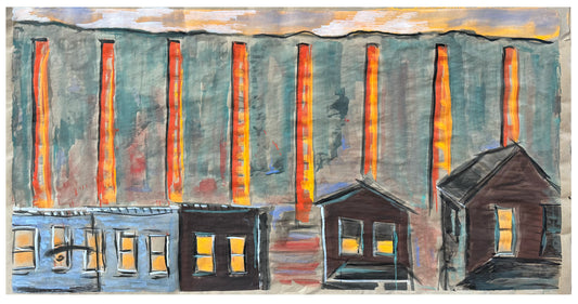 Homestead Smoke Stacks 22 x 11.5 inches