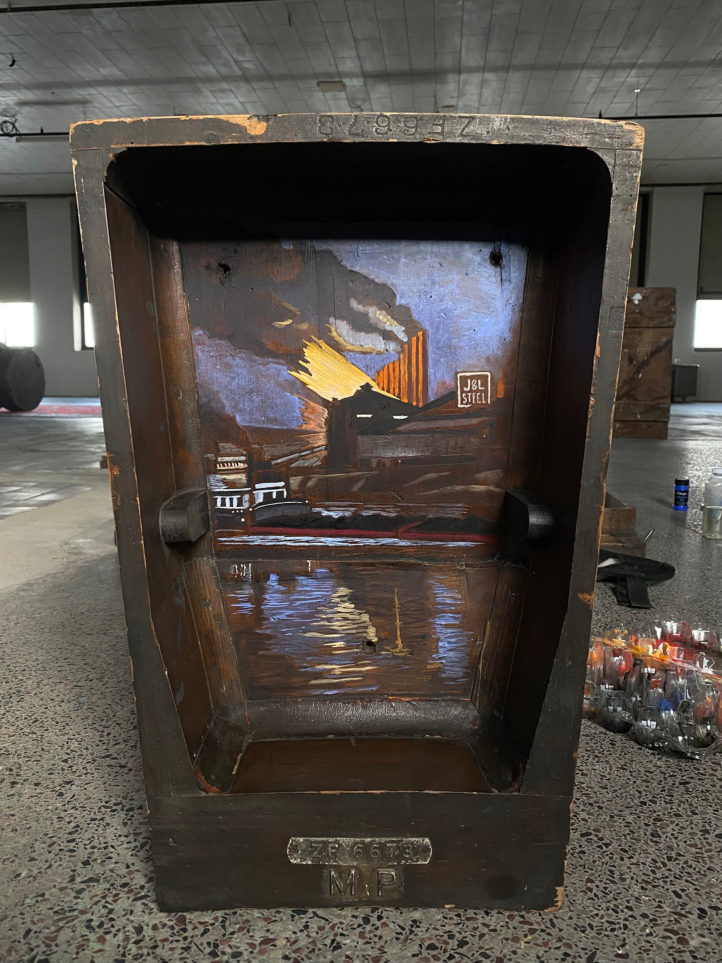 J&L Core Box Painting - 24h x 16w x 6d inches